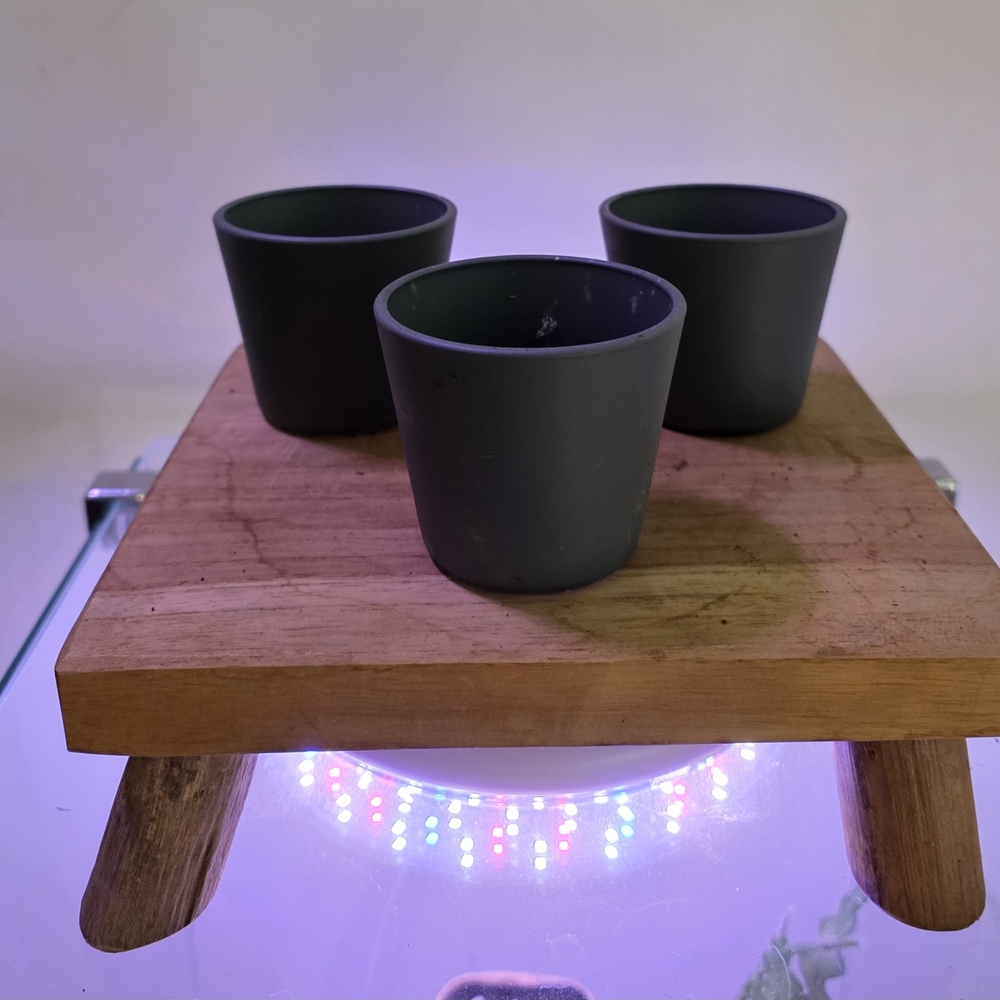 IKEA Gray Ceramic Planters
